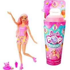 Resim Barbie Pop Reveal Meyve Serisi Strawberry Lemonade HNW41 