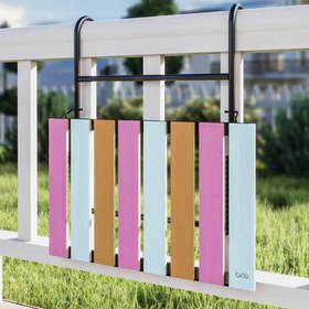 Resim Bino Katlanabilir Yükseklik Ayarlı Balkon Veranda Masası 