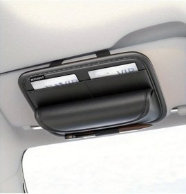 Resim Sunshine022 Siyah Cep Güneşlik Organizatörü Kart Kalem Gözlük Tutucu Dayanıklı İç Aksesuar 