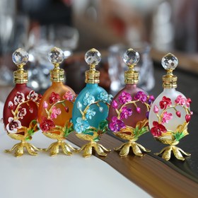 Resim 1 adet Dubai Parfüm Şişesi 30ml, Cam Yuvarlak Kokusuz Parfüm Doldurma Kabı, Sadece Elde Yıkama, Güzellik Esansı Saklama Şişesi 