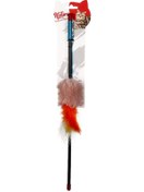 Resim Natura PTC-022 45 CM Tüylü Peluş Top Kedi Oltası 