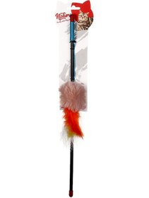 Resim Natura PTC-022 45 CM Tüylü Peluş Top Kedi Oltası 