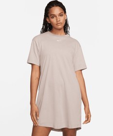 Resim Nike Sportswear Chill Knit Oversized T-Shirt Dress - Pembe / 