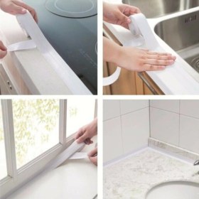 Resim GTNist Su Sızdırmaz Lavabo Kenar Bandı (Beyaz) 