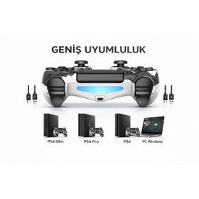 Resim Voltico 2’li Set PS4 Kablosuz Oyun Kolu – Kamuflaj Tasarım | PS4 / PS4 Slim / PS4 Pro Uyumlu Gamepad 