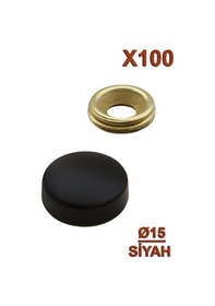 Resim Metal Vida Kapama Q15 Siyah 100 Adet 