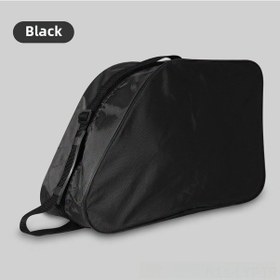 Resim Youtek Unisex Kaykay Çantası - 3 Katlı Oxford Kumaş, Tek Omuzlu Taşıma, Skate/paten İçin Dayanıklı Depolama Çantası Siyah Siyah Rolü Bag 