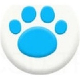 Resim Samdoo Ps5/switch Pro/ps4/xbox One/360 Oyun Konsolu Joystick Kedi Parmaklık Silikon Kapağı - Beyaz Arka Plan Mavi Renk 