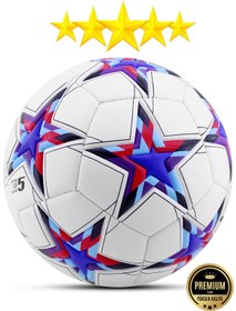 Resim Telvesse Futbol Topu Şampiyonlar Ligi Topu UCL Halı Saha Sert Zemin Dayanıklı Top No:5 Mavi FT510 