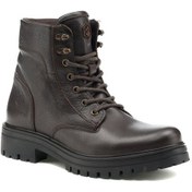 Resim LUMBERJACK WAGNER HAKİKİ DERİ FERMUARLI CASUAL ANATOMİK ERKEK BOT Kahverengi 