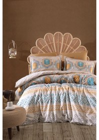 Resim Clasy Ranforce Nevresim Takımı Çift Kişilik Arnetti V1 Bej 