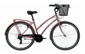 Resim Bisan Serenıty S Kadın Şehir Bisikleti 48cm V 28 Jant 7 Vites Pudra Pembe Siyah 