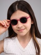 Resim PETİTO 1004 Unisex Simli Pembe Çocuk Güneş Gözlüğü (4-8 Yaş) 
