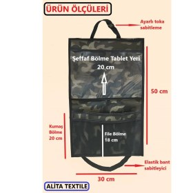 Resim Araba Koltuk Arkası Düzenleyici, Araba Içi Organizer, Oto Koltuk , Tablet Tutucu Şeffaf 