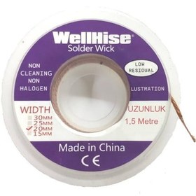 Resim Wellhise 2 Mm Lehim Çekme Teli Sökme Fitili N11.71 