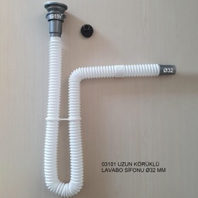 Resim Adell Uzun Körük Gövdeli Lavabo Sifonu 