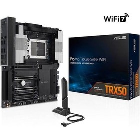 Resim Asus Pro WS TRX50 Sage Wifi AMD TRX50 6400 MHz DDR5 Atx Anakart 