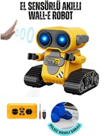 Resim Fidan oyuncak Akıllı Wall-E Robot – 2.4 Ghz Uzaktan Kumandalı, El Sensörlü, Şarjlı Oyuncak 