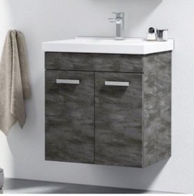 Resim Orka Enez 65 Cm İrony Banyo Dolabı Alt Modül Ve Lavabo 