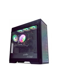 Resim Quadro Qt100 Titan Usb 3.2 Rgb Atx Mid Tower Siyah Kasa 