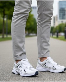 Resim Wickers Beyaz Lacivert Erkek Spor Ayakkabı Nefes Alır Rahat Kalın Taban Günlük Koşu Yürüyüş Ayakkabısı 2590 