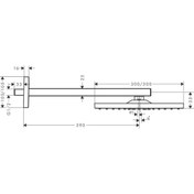 Resim Hansgrohe Raindance E 300 Tepe Duşu Duvardan Bronz 