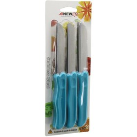 Resim Marsilyan 6PCS MEYVE BIÇAK RENKLİ PLASTİK SAPLI (4940) 