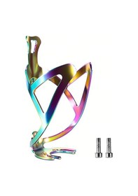 Resim Jeehugo Renkli Alüminyum Alloy Bisiklet Su Şişesi Tutucusu - Yol Ve Dağ Bisikletleri İçin Dayanıklı Tasarım Siyah 