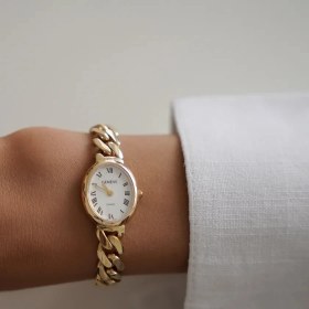 Resim Altıntaş Geneve Gurmet Kordon Oval Kadran Altın Saat 