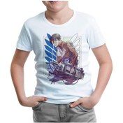 Resim Levi Ackerman - Aot Beyaz Çocuk Tshirt 