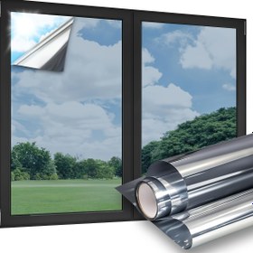 Resim 1 Rulo Yüksek Kaliteli Tek Yönlü Ayna Pencere Tint Filmi - Ev ve Araba için Gizlilik Yansıtıcı, UV Engelleme, Kolay Uygulama, 5mAh, Siyah, Pencere Tint Filmi 