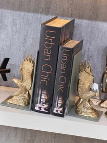 Resim Eaglix Kartal Pirinç Kitap Tutucu 