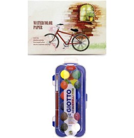 Resim Suluboya Blok 12 Yaprak 230 Gram 105 x 155 mm Giotto Suluboya Set 