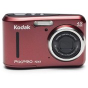 Resim Kodak Pixpro FZ43 16MP 4X Dijital Fotoğraf Makinesi Kırmızı 