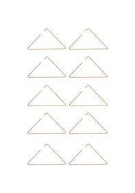 Resim Edora Home 10'lu Rose Elbise Askısı Tişört Askısı - Metal Paslanmaz Rose 