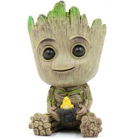 Resim Dancemonkey Büyük Kuş Yuvası Ağaç Adamı Oturan Ağaç Adam 12cm, Çocuklar İçin 