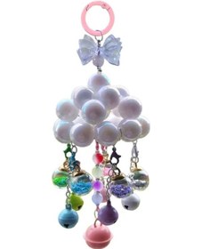 Resim Userfriendly11 Aurora Beyazı Denizanası Boncuklu Rüzgar Çanı Araba Aynası Ve Ev Dekorasyon Süsü 