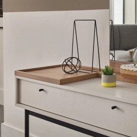 Resim Enza Home Loreto Makyaj Masası - Kırık Beyaz 