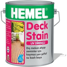 Resim Hemel Deck Stain - Kaydırmaz Yarı Şeffaf Boya ( 2.5 Lt ) 