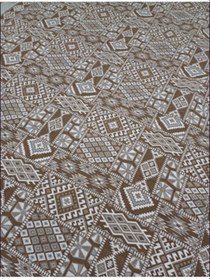 Resim Savan Dokuma Halı Örtüsü 6m² 200 300cm Kale Kahve4 Kahverengi 