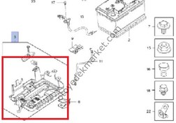 Resim Opel Corsa D (2007-2014) Akü Alt Bekaliti (Orijinal) 