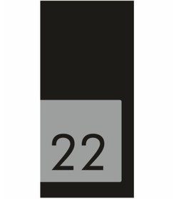 Resim YENİ HEDİYELİK DÜNYAM Daire Konut Apartman Kapı Numarası Siyah - Aynalı Silver No:22 