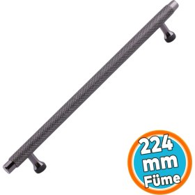 Resim Nzb Mobilya Çekmece Mutfak Dolabı Dolap Modern Kapak Kulplar Füme Metal Kulp 224 mm 