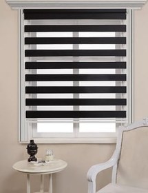 Resim Bambu Zebra Perde 1BMBUSİYAH, Siyah, 190 x 200 