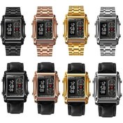 Resim Besthome1 Skmei 1868 Su Geçirmez Erkek Saati, Gümüş Çelik Kemer, Çok Renkli Desen Çok Renkli 