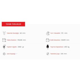 Resim Emes Ed01 Vkv 55 Dönerli Teker Ağır Tip 