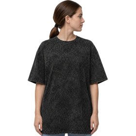 Resim Sevbano Nin Rock Metal Müzik Grubu Baskılı Unisex Oversize Eskitme Yıkamalı Tişört 