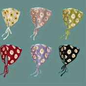 Resim 1 adet &Apos;S Bohemian Crochet Knit Triangle Scarf Headband - Retro Stil, Çiçekli Papatya Tasarımı, Hafif Polyester, Plaj Tatilleri ve Rahat Giyim için Mükemmel, Plaj Aksesuarları | Eğlenceli Aksesuar | El Yapımı Croche 