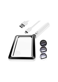 Resim 20led Işıklı, 3 Parlaklık Modlu 4x Şarj Edilebilir Büyüteç 