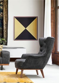 Resim Velura Home & Living Enisa Chester Tekli Koltuk & Kapitoneli Berjer - Krem Keten Kumaş 